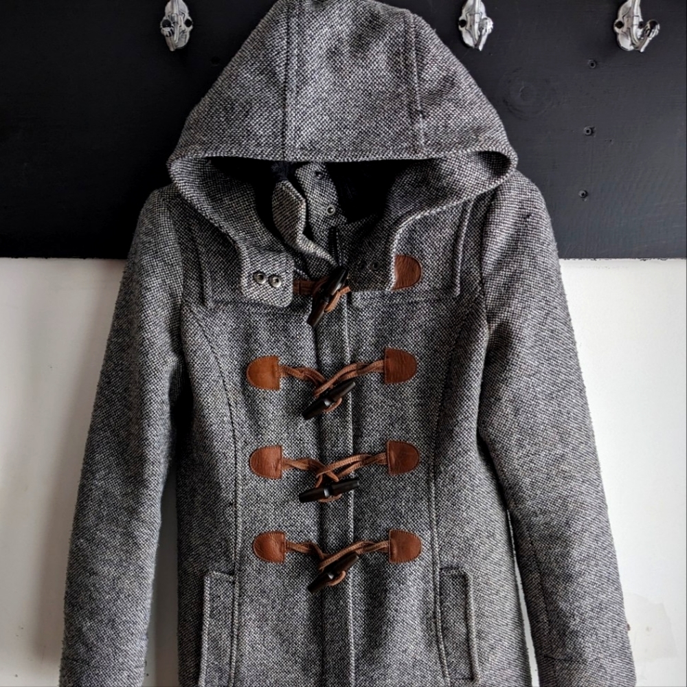 Roots Canada Women's Tweed Duffle Winter Jacket | XS